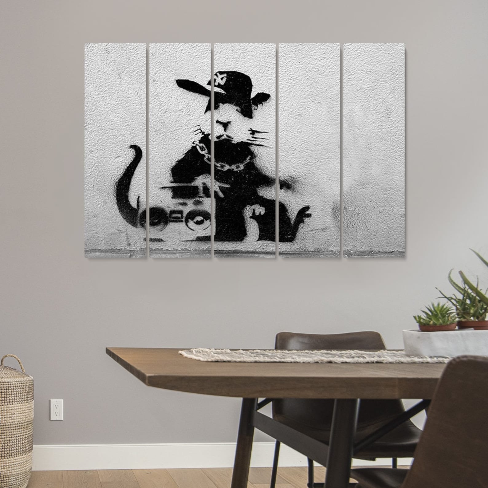 Banksy Inspired Hip Hop Rapper Gangster Rat Graffiti Street - Etsy