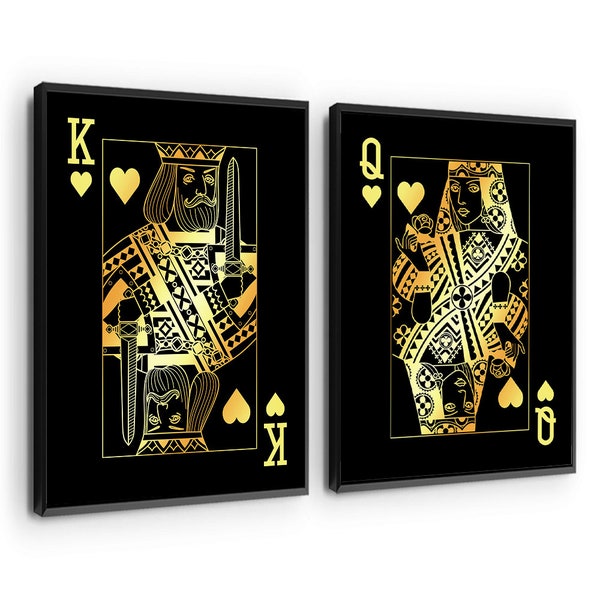 King and Queen Wall Art Etsy