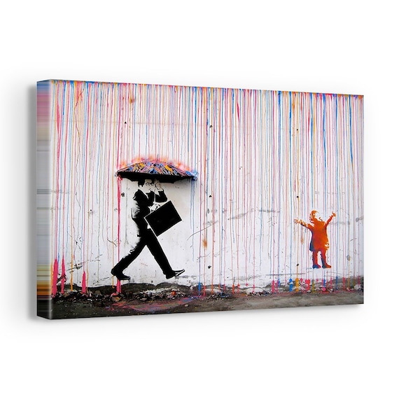banksy canvas lv wall art