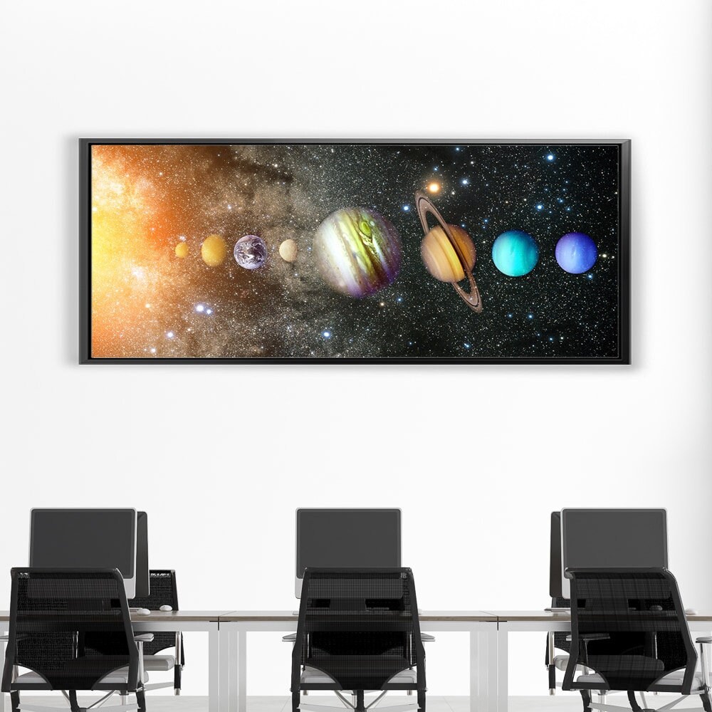 Outer Space Wall Art Solar System Astronomy Print on Canvas | Etsy