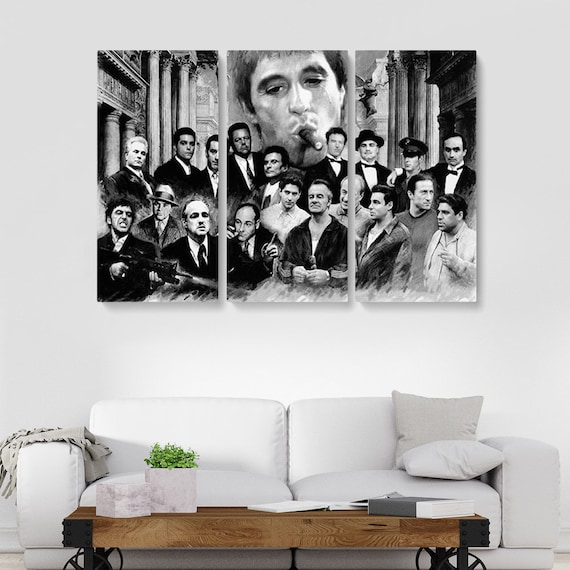 Stones Diamond Painting Full Al Pacino Scarface Gangster Wall Art Broderie  Diamond Plein Picture By Rhinestones Year Decor : : Home & Kitchen
