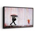 Banksy Signing in The Coloured Rain Graffiti Street Canvas Print Wall Décor Art. Comes Ready To Hang. 
