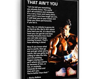 Mick's Gym Rocky Balboa film quote inspired 60 x 40 cm door mat room mat 