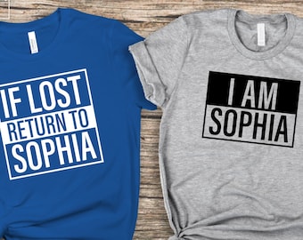 Custom Name Couples Shirts, If Lost Return To custom
