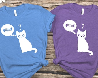 Cat and Fish Shirt: Funny Quirky Gift