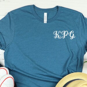 Monogram T-shirt, Super Soft Bella Canvas Unisex Short Sleeve Shirt, Gildan Softstyle, Womens Monogram Shirt, Men Monogram Shirt, Monogram