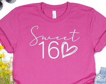 Sweet 16 Birthday Shirt: Crown Party Tee, Birthday Girl Gift