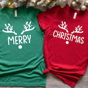 Matching Christmas Couples Shirts, Merry, Christmas, Christmas Shirts, Christmas Shirt, Couples Christmas pajamas, Couples Christmas shirts