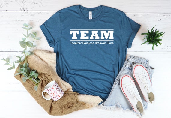 shirt Motivational Tee Teamwork | Etsy 
