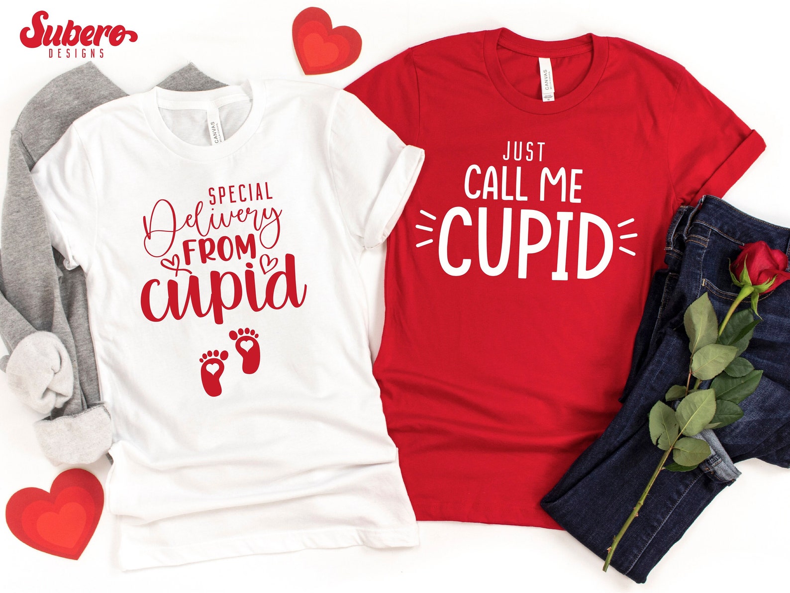 couples Valentine's Day Pregnancy Announcement