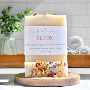 Bloom - Organic Soap - Natural Soap - Vegan Soap -Handmade Soap - Palm Oil Free - Zero Waste - Biodegradable - Gifts For Her