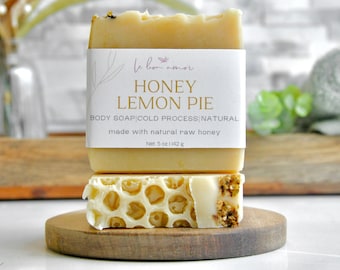 Honey Lemon Pie - Organic Soap - Natural Soap - Soap Bar-  Handmade Soap - Palm Oil Free Soap - Zero Waste Soap - Honey Soap - Homemade Soap
