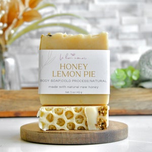 Honey Lemon Pie - Organic Soap - Natural Soap - Soap Bar-  Handmade Soap - Palm Oil Free Soap - Zero Waste Soap - Honey Soap - Homemade Soap