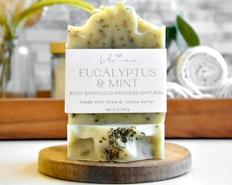 Eucalyptus Mint Organic Soap: Natural Handmade, Palm Oil Free