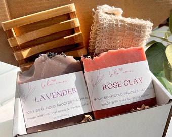 Self Care Gift Box - Natural Handmade Soap Gift - Gift For Her - Self Care Package - Care Package - Natural Spa Gift Basket - Artisan Gift -
