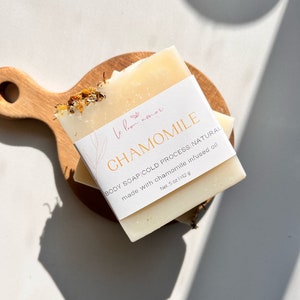 Chamomile Soap - Vegan - Organic - Natural Soap - Palm Oil Free - Handmade Soap - Gifts For Her - Stocking Stuffer - Christmas Gift