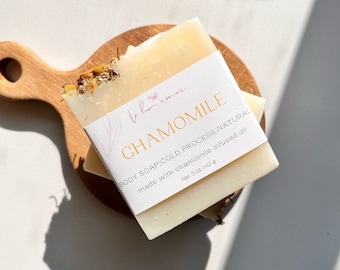 Chamomile Soap - Vegan - Organic - Natural Soap - Palm Oil Free - Handmade Soap - Gifts For Her - Stocking Stuffer - Christmas Gift