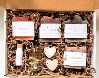 Spa Luxury Gift Box - Pamper Gift Box -  Self Care Package - Stress Relief Gift - Relaxation Gift -  Soap Gift Box -Thinking of You