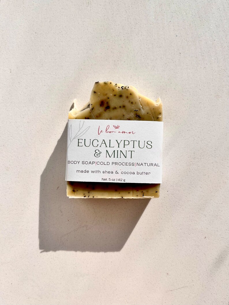 Eucalyptus Mint Organic Soap: Natural Handmade, Palm Oil Free - Etsy