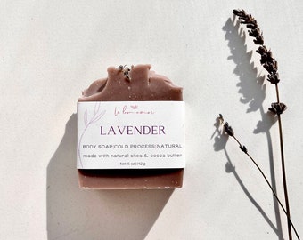 Lavender Soap- Organic Soap - Natural Soap - Handmade Soap Bar - Vegan Soap - Eco Friendly Soap - Artisan Soap - Palm Oil Free Soap
