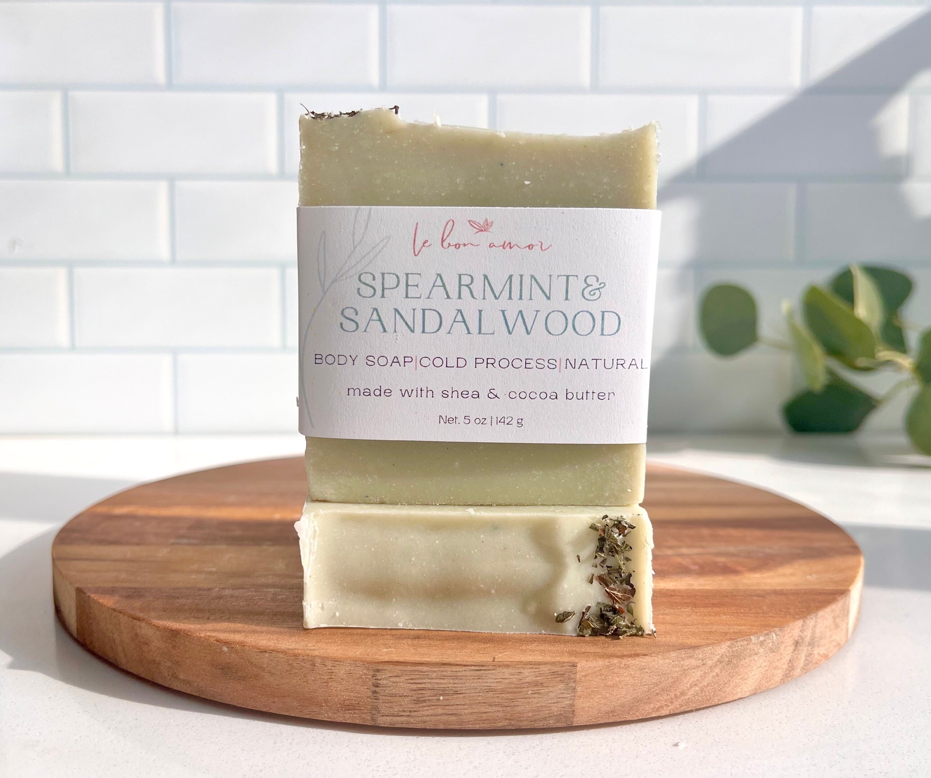 Spearmint Sandalwood Soap | Natural Vegan Cold Process Soap - Etsy