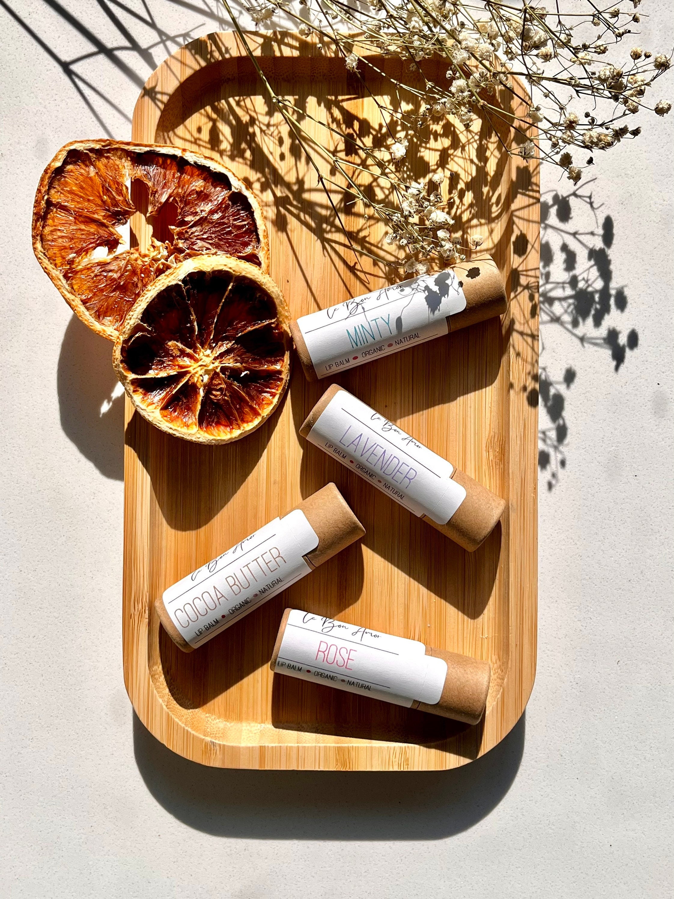 cigarette lip balm Organic Lip Balm: Handmade Zero Waste Eco Tube - Natural Chapstick