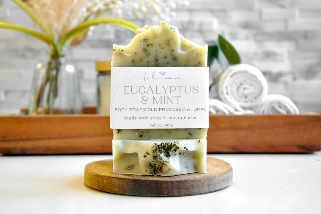 Eucalyptus Mint Organic Soap: Natural Handmade, Palm Oil Free - Etsy