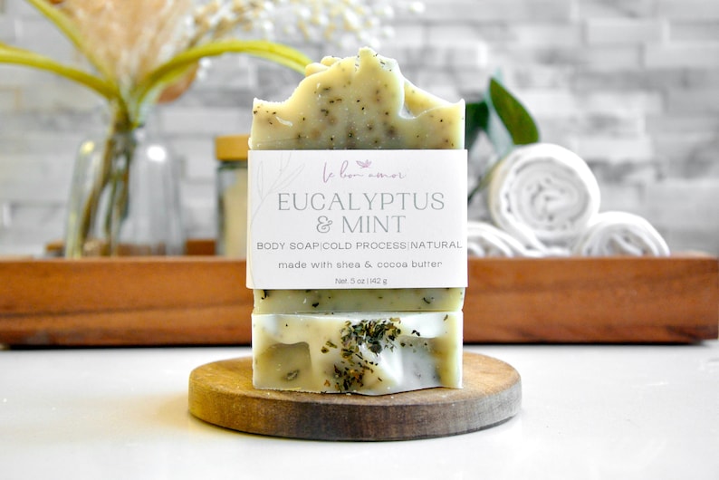 Eucalyptus Mint Organic Soap: Natural Handmade, Palm Oil Free - Etsy