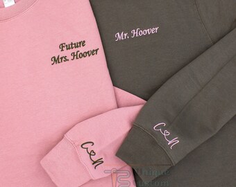 Future Mrs Sweatshirt Personalized Fiance Shirt Bridal Shower Gift Custom Bride Shirt, I Said Yes Shirt, Future Wifey Shirt, Engagement Gift