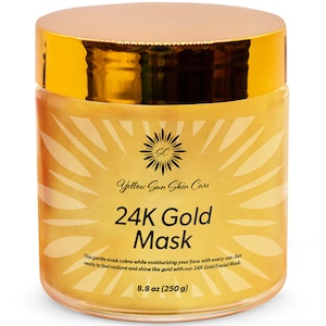 Ansiktsmask i 24 karat guld, anti-aging hudbehandling