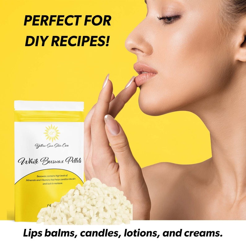 Organic White Beeswax Pellets 1lb Bees Wax Pesticidefree Triple