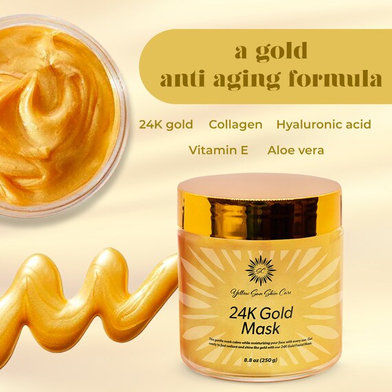24K Gold Facial Mask, Anti-aging Skin Treatment - Etsy
