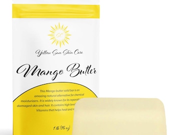 Raw Mango Butter, Unrefined, Natural, DIY Beauty (1 lb)