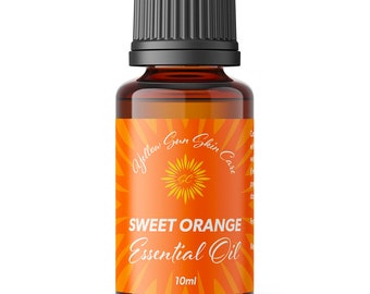 Organic Sweet Orange Essential Oil, Therapeutic Grade, 100% Pure Natural Orange Oil for Mood Lift, Refreshing, Clear Head with Diffuser