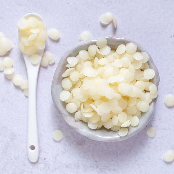  White Beeswax Pellets, Beeswax Pellets for Skin and Candles  Wax, Pure Beeswax for DIY Skincare, Beeswax Pastilles are Easy to Use and  Melt