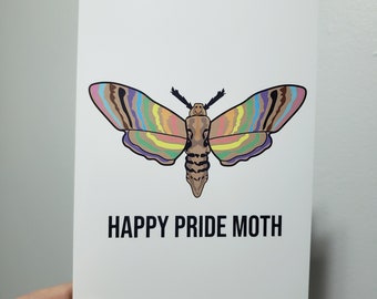 Happy Pride Moth | pride month greeting card