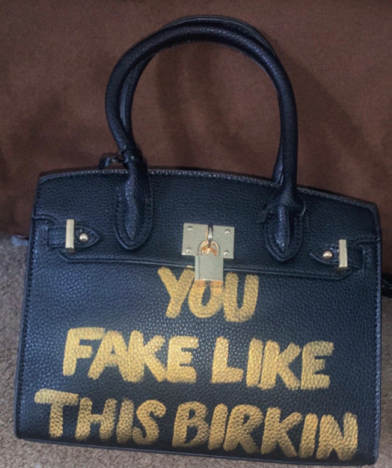 Gold You Fake Like This Birkin - Etsy