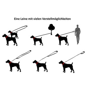 Hundeleine Fettleder kleine Hunde / große Hunde 2m / 2,40m / 2,80m / 3,50m / 5m Doppelleine verstellbar Bild 10