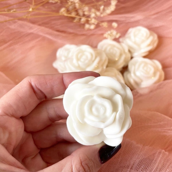 Mini Rose Soap Bars, Natural Handmade Soap, Vegan Soap, Botanical Handmade Soap