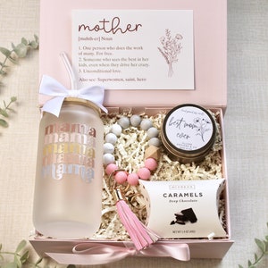 Happy Mother&#39;s Day Gift Box, Box with Mug & Socks, Gifts for Mom, Gift Basket for Her, Thank You Gift for Mom, Nana, Daughter, Friend, Wife