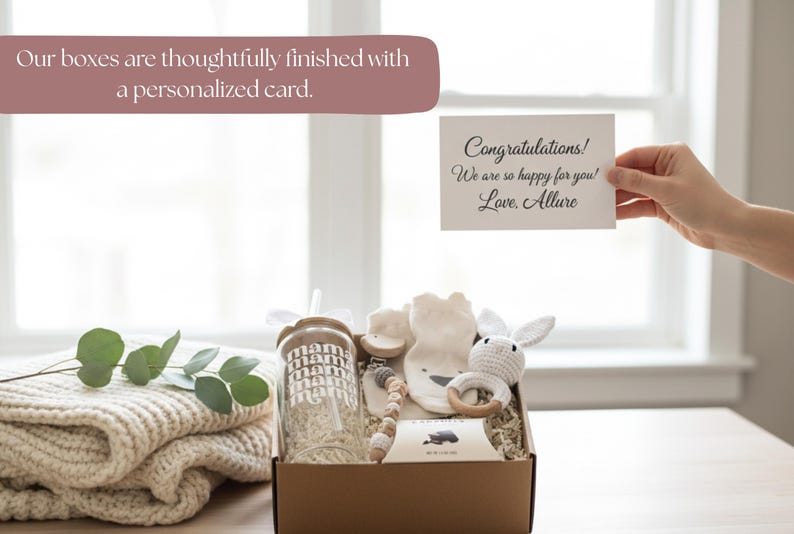 New Mom Gift Box, Mom and Baby Gift, Postpartum Gift, Cozy Package for Mom image 6