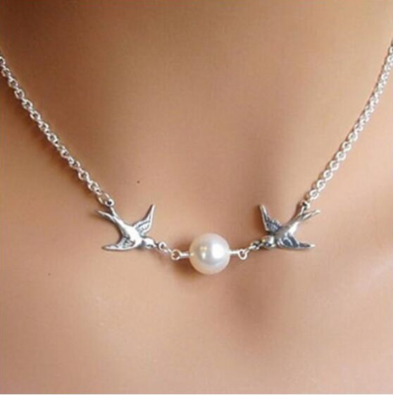 Bird Tattoo Necklace - Etsy Bird Tattoo Necklace - Etsy