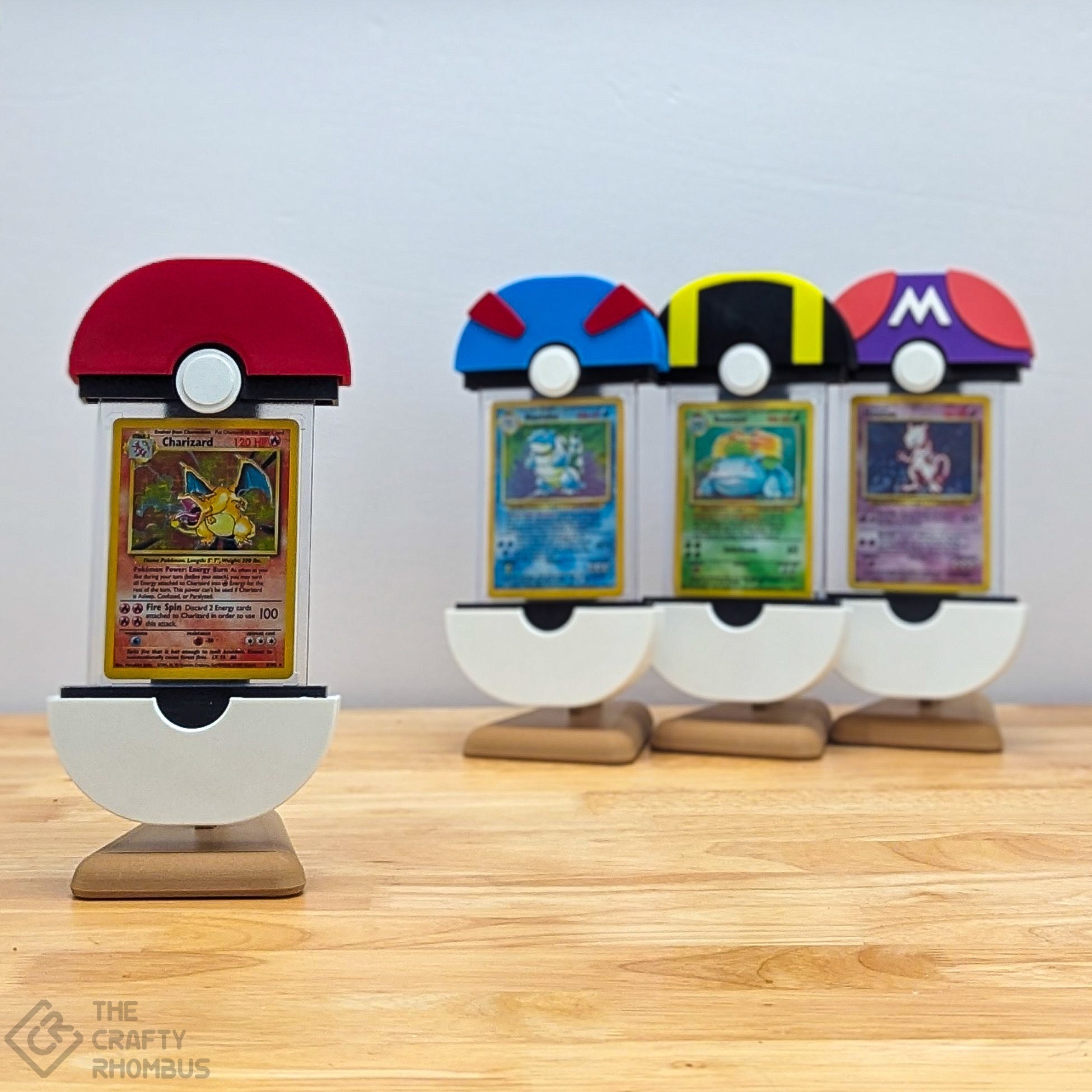 Poke Ball Card Display Etsy