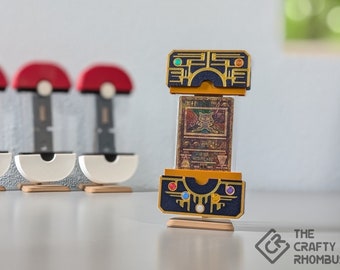 Ancient Mew Inspired TCFrame, Graded Card Display with Wood Stand