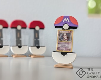 Master Ball TCFrame, graderad kortdisplay med träställ