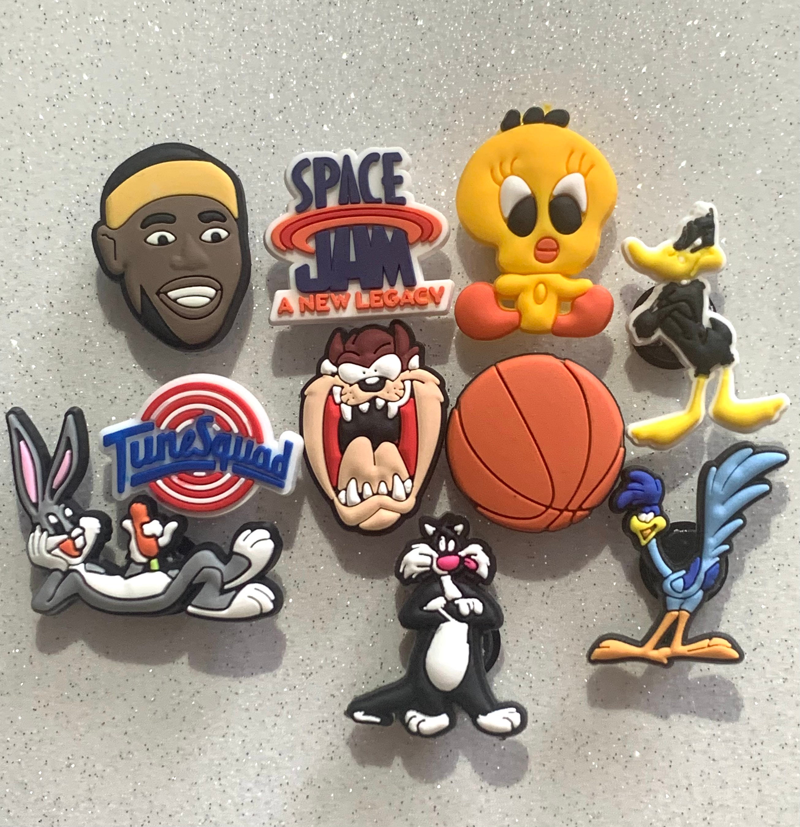 Space Jam Shoe Charms | Tune Squad  Shoe Charms | Bracelet Charms | L…