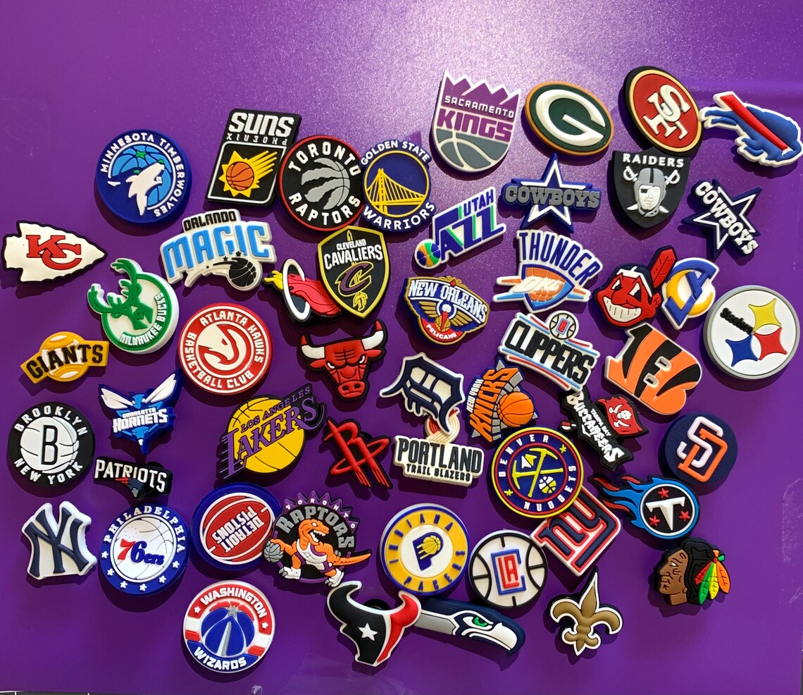 Sports Croc Charms NFL Croc Charms Bracelet Charms NHL Etsy