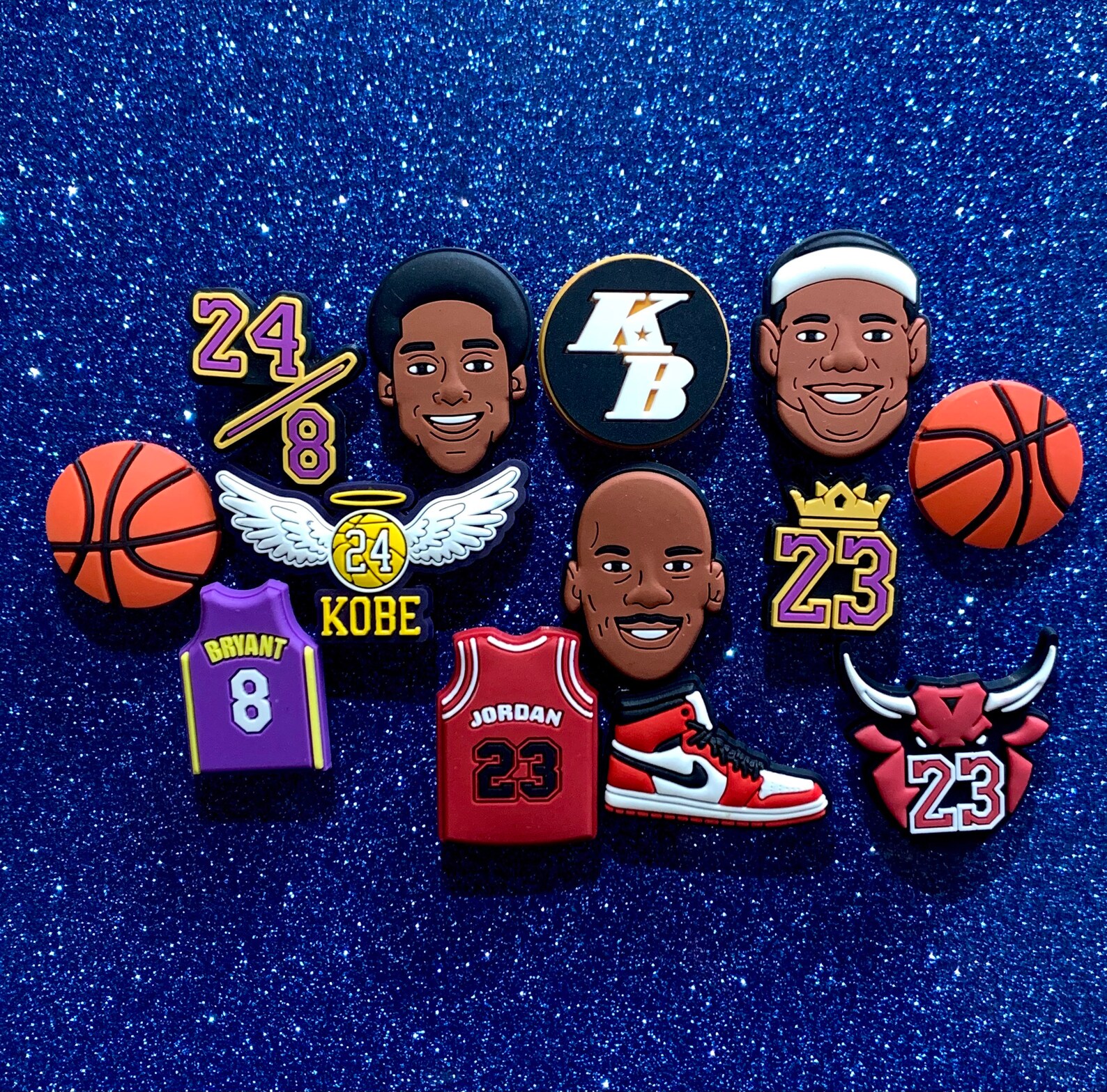 NBA Croc Charms Kobe Croc Charms Lebron Croc Charms Etsy