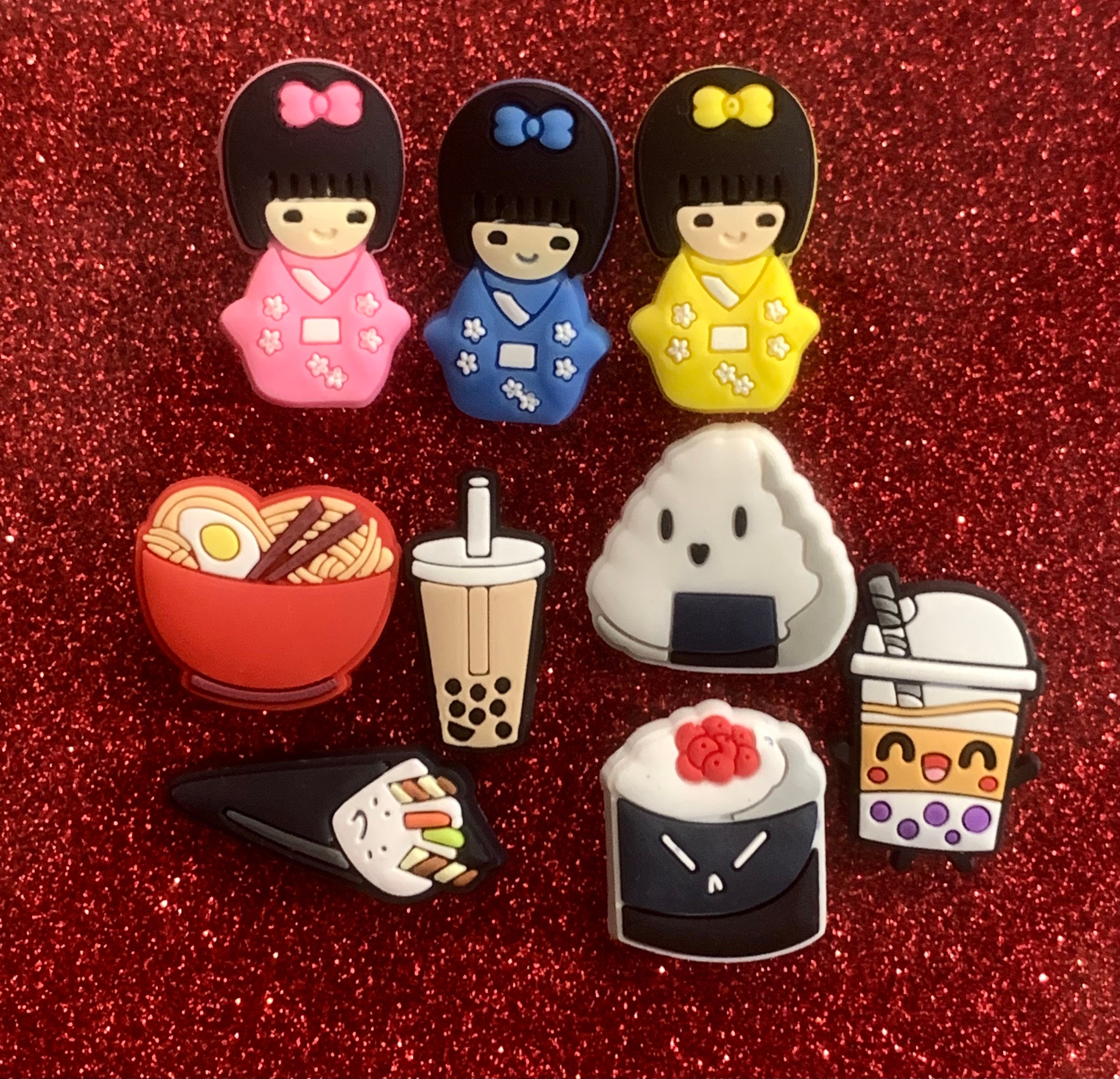 japanese croc charms