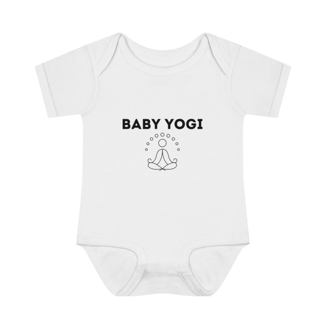 Yoga Infant Baby Rib Bodysuit, Yoga Onesie, Baby Yogi Onesie, Infant